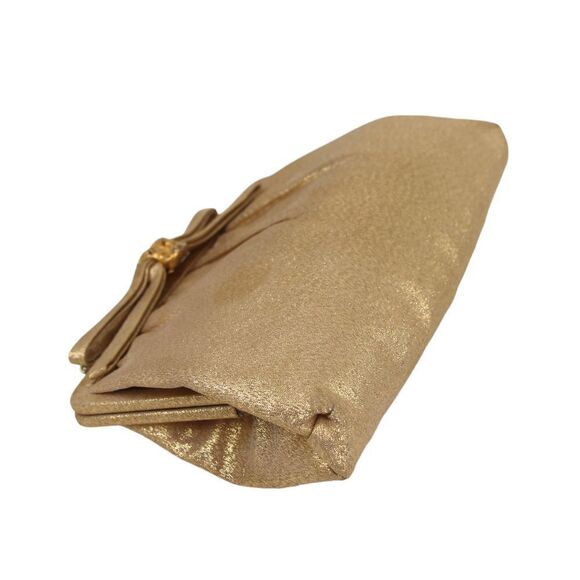 VINTAGE After Five GOLD BROCADE FRAME CHAIN HANDLE SATCHEL HANDBAG CLUTCH PURSE - Picture 6 of 12